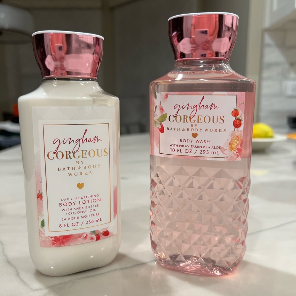 Gingham Gorgeous Shower Gel & Lotion NWT